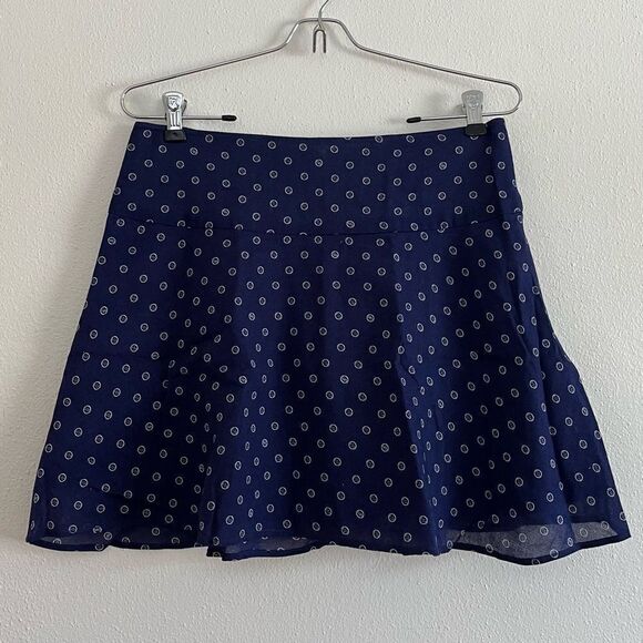 Lilly Pulitzer Charleston Flounce Mini Skirt A Little Unbuttoned Navy Blue 6 NWT - Picture 1 of 8